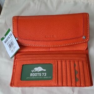 Roots Vibrant Orange Women's Wallet